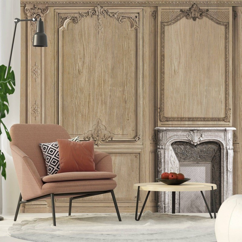 7942-06P | Elm wood Haussmann panelling 75cm