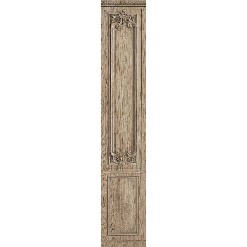 7942-10P | Elm wood narrow panel with Haussmann panelling 52cm