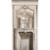 7949-36P | Fireplace mirror with Haussmann panelling 133cm