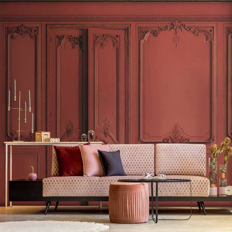 DPH013 | Set of Haussmann wood panels - Terracotta