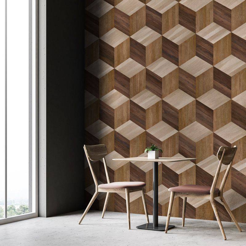 KOZIEL | Panoramic wallpaper with graphic inlay | LPV013-X