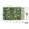 KOZIEL | Wide panoramic mix green wall mural - Natural | LPV025-X