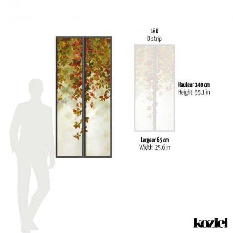 LPV053-X | Autumnal small loft windows panoramic wall mural - Black