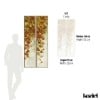 LPV055-X | Autumnal small loft windows panoramic wall mural - Beige