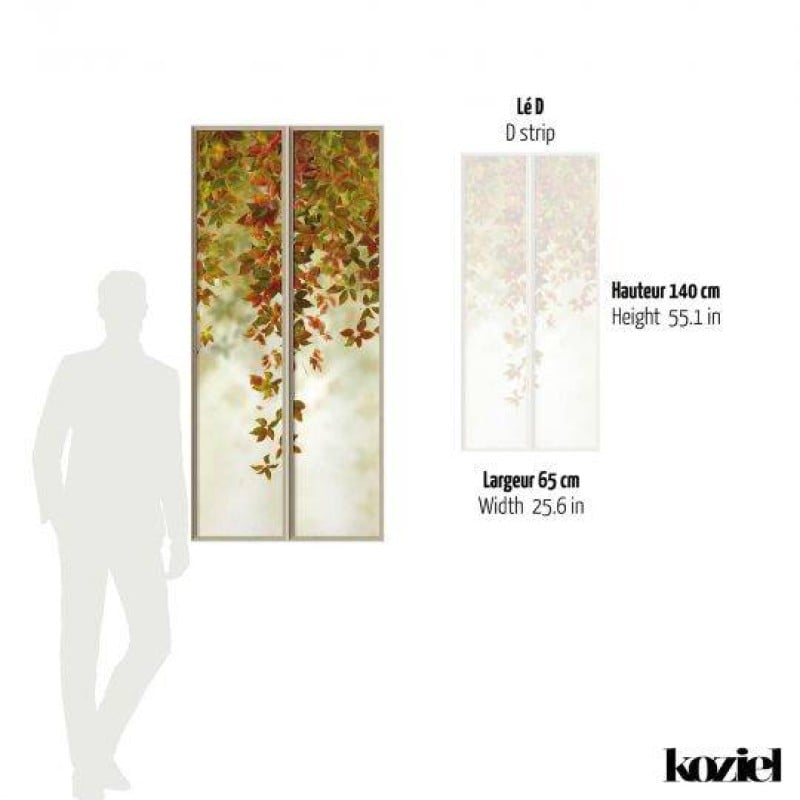 LPV055-X | Autumnal small loft windows panoramic wall mural - Beige