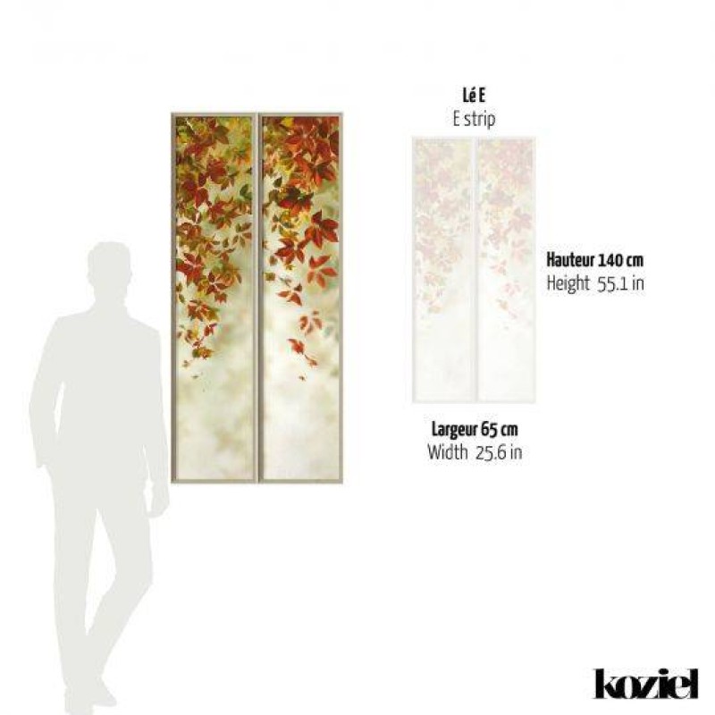 LPV055-X | Autumnal small loft windows panoramic wall mural - Beige