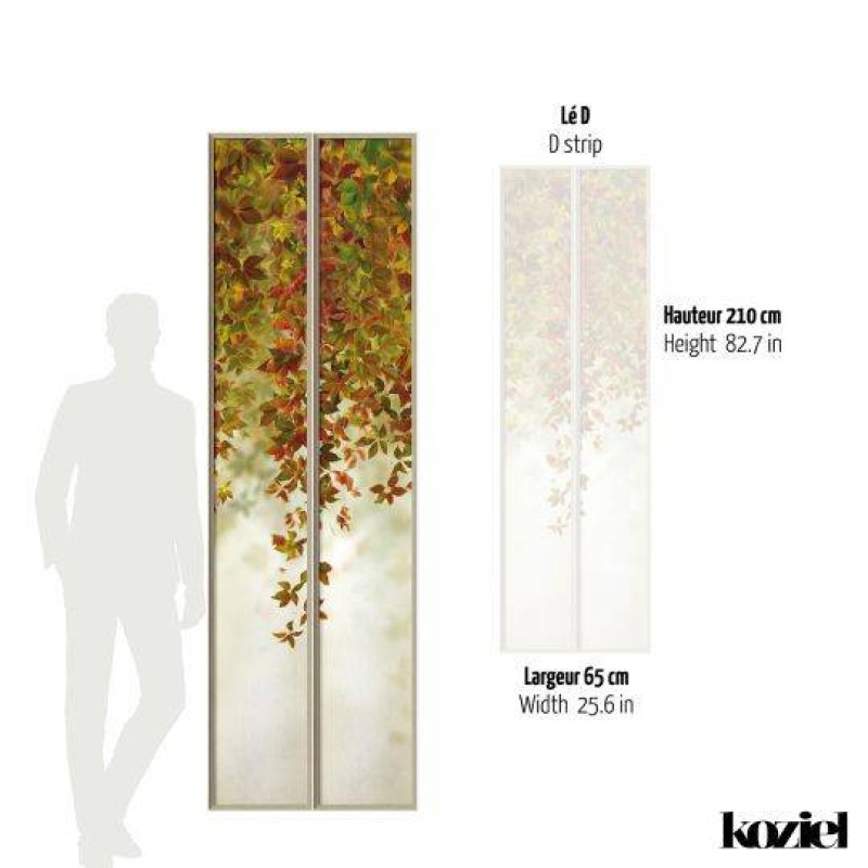 LPV055XL-X | Autumnal wide loft windows panoramic wall mural - Beige