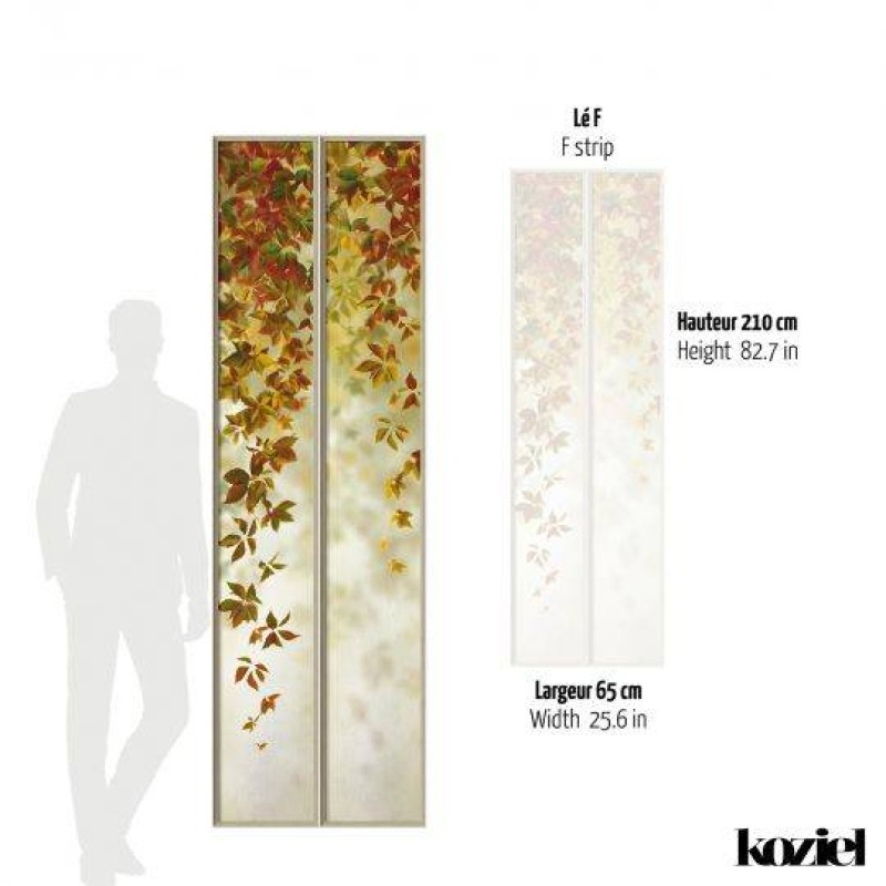 LPV055XL-X | Autumnal wide loft windows panoramic wall mural - Beige