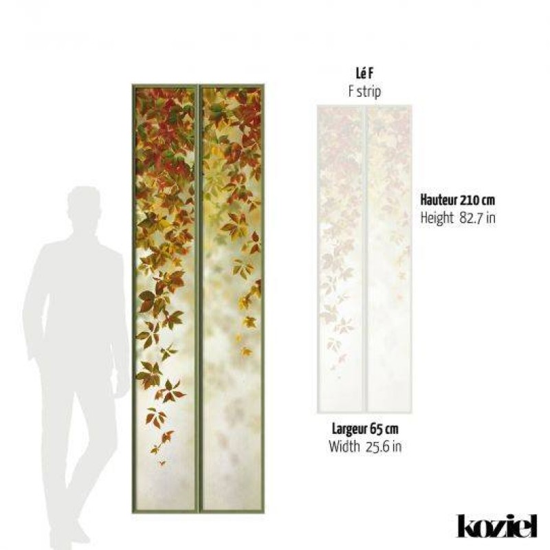 LPV056XL-X | Autumnal wide loft windows panoramic wall mural - Sage green