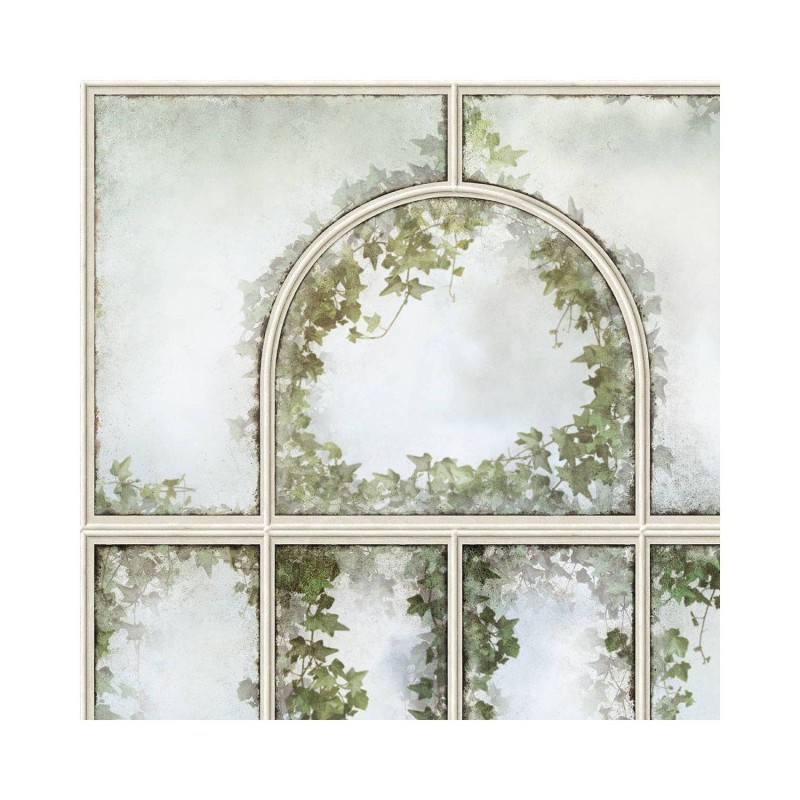 LPV059LE-X | Panoramic wallpaper beige royal greenhouse and ivy