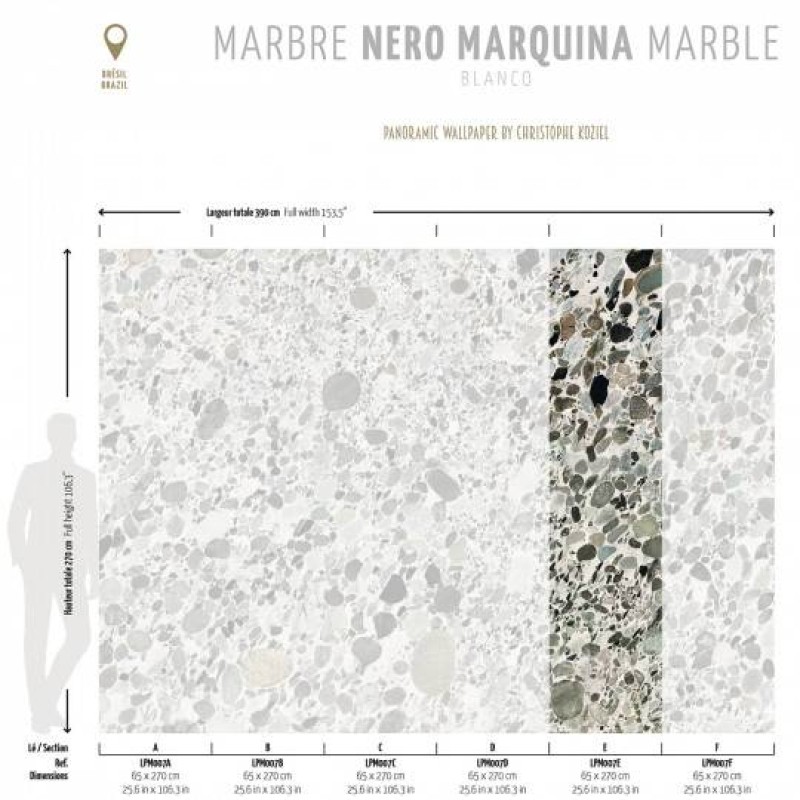 LPM007-X | Blanco Marinace marble