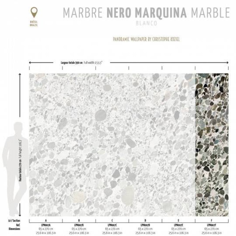 LPM007-X | Blanco Marinace marble