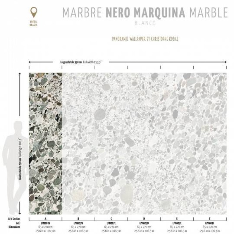 LPM007-X | Blanco Marinace marble