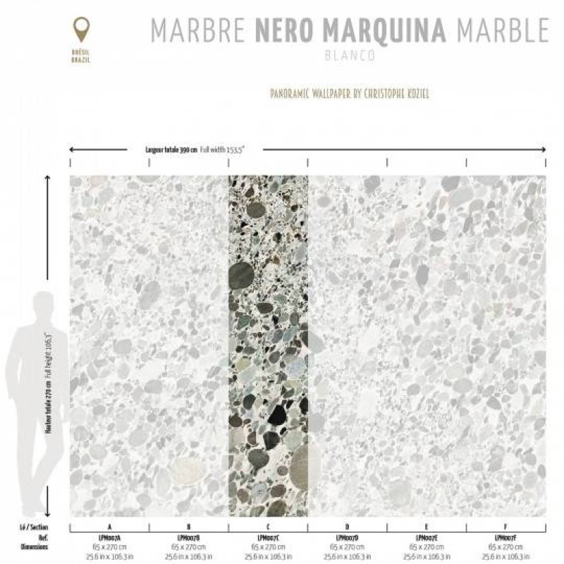 LPM007-X | Blanco Marinace marble