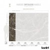 LPM018-X | Brown Emperador marble panoramic wall mural