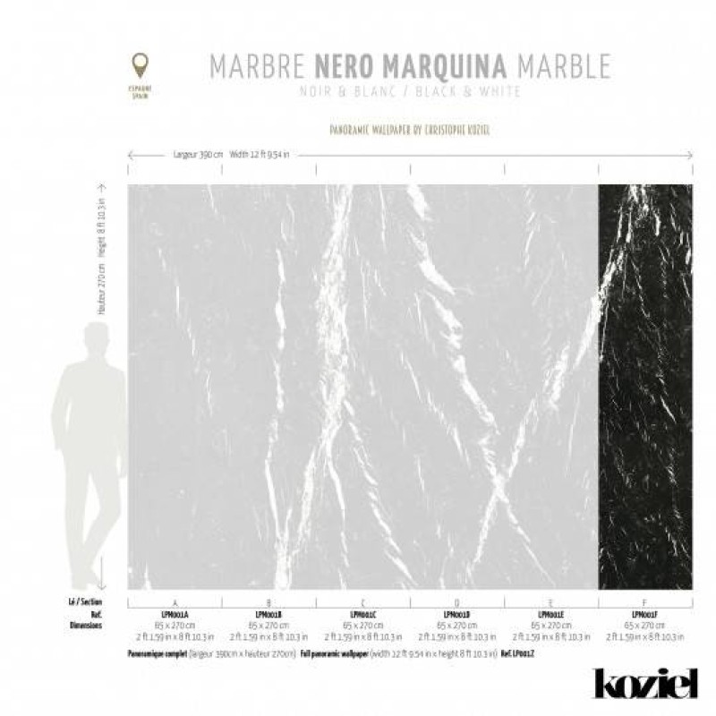 LPM001-X | Nero Marquina marble