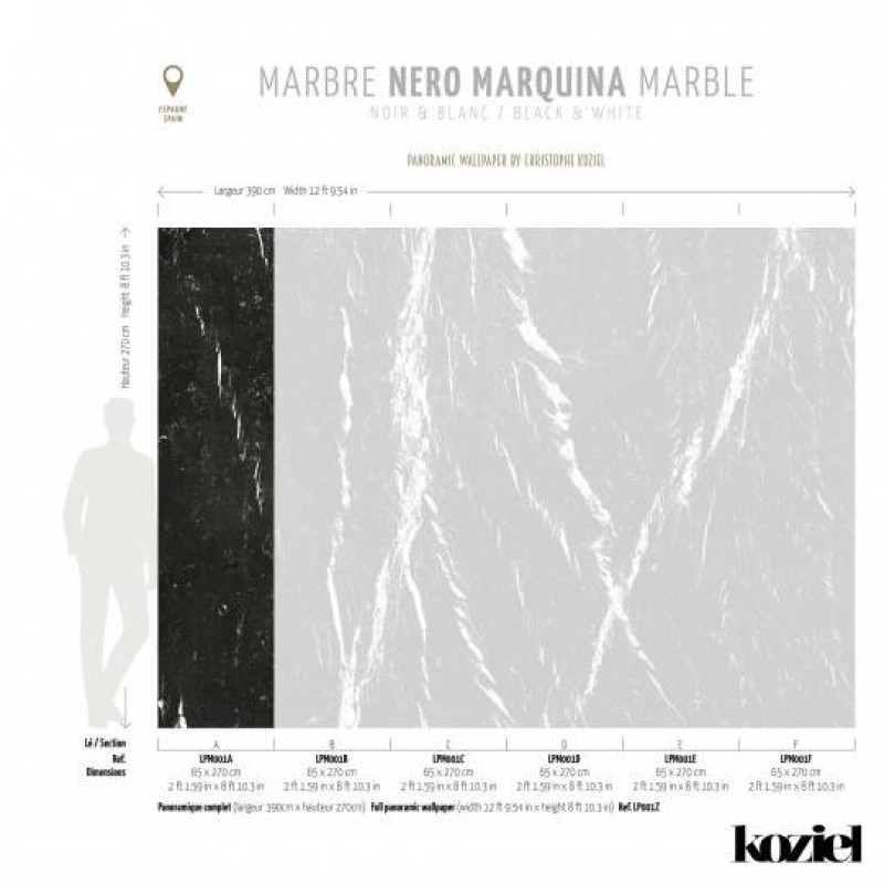 LPM001-X | Nero Marquina marble