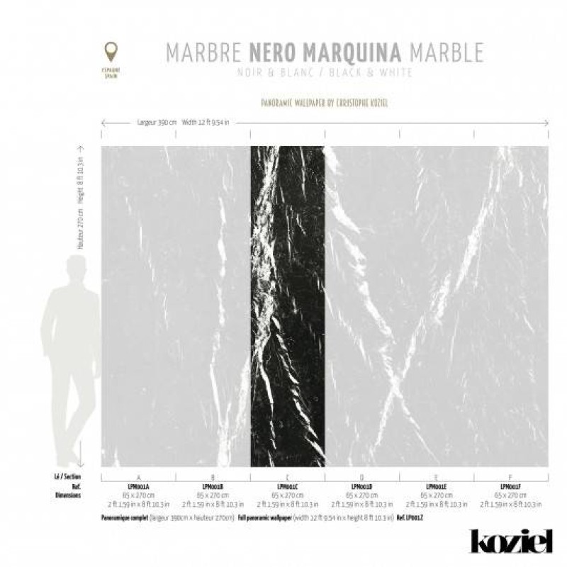 LPM001-X | Nero Marquina marble