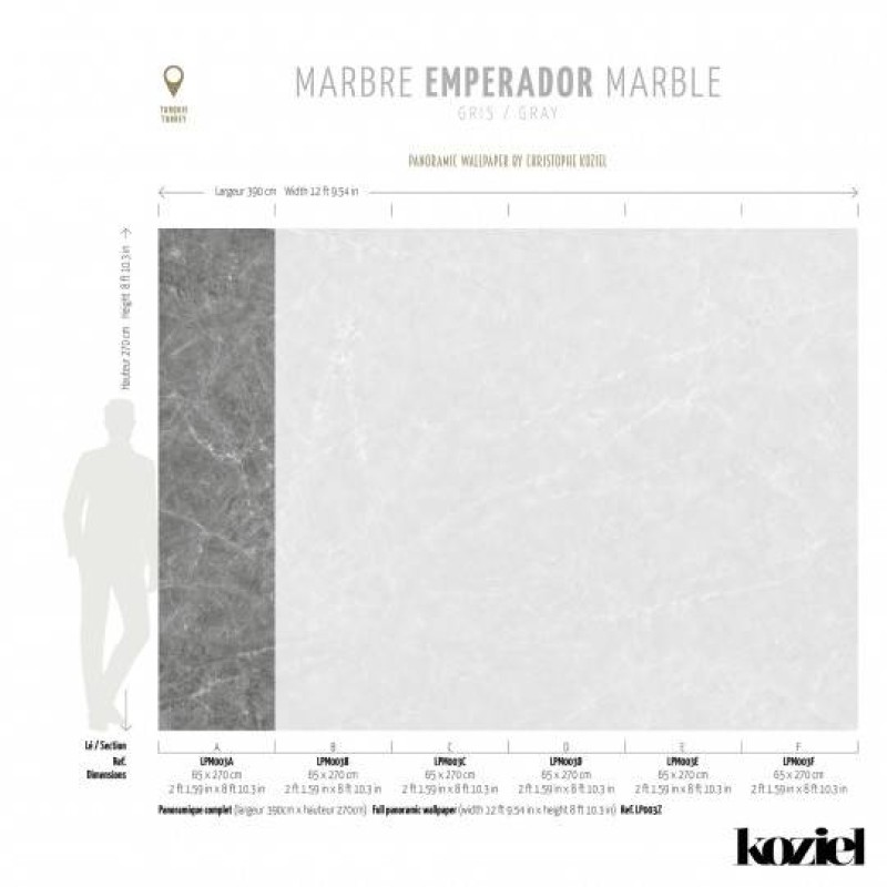 LPM003-X | Grey Emperador marble