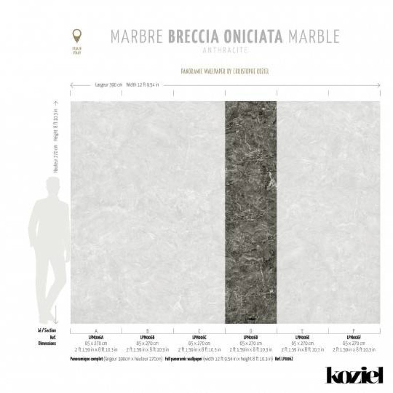 LPM006-X | Anthracite Breccia Oniciata 