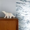 LPM008-X | White & Blue Arabescato marble