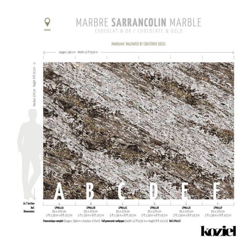 LPM012-X | Chocolate & Copper Sarrancolin marble