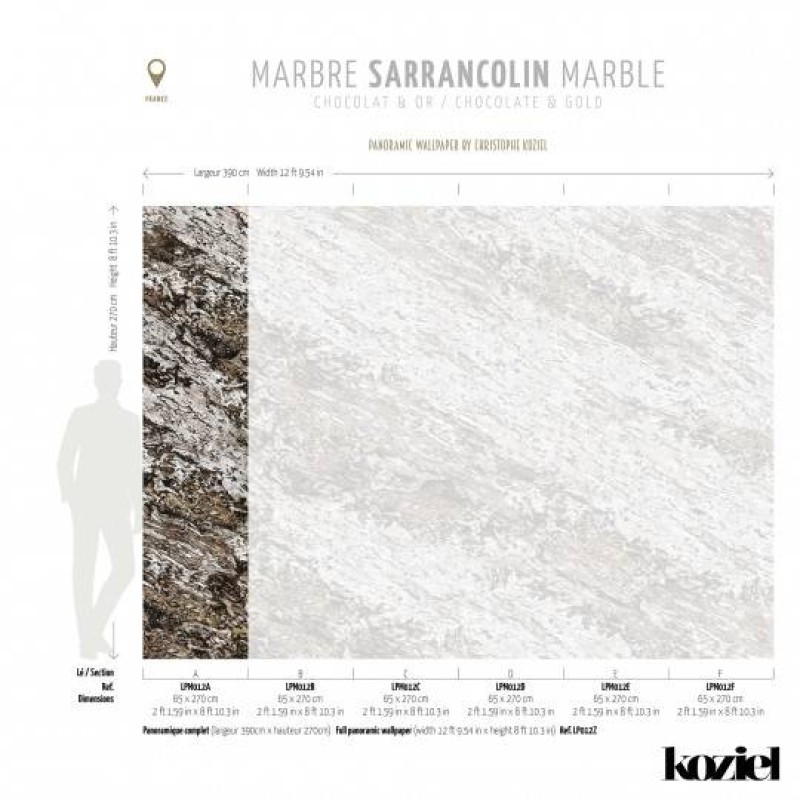 LPM012-X | Chocolate & Copper Sarrancolin marble