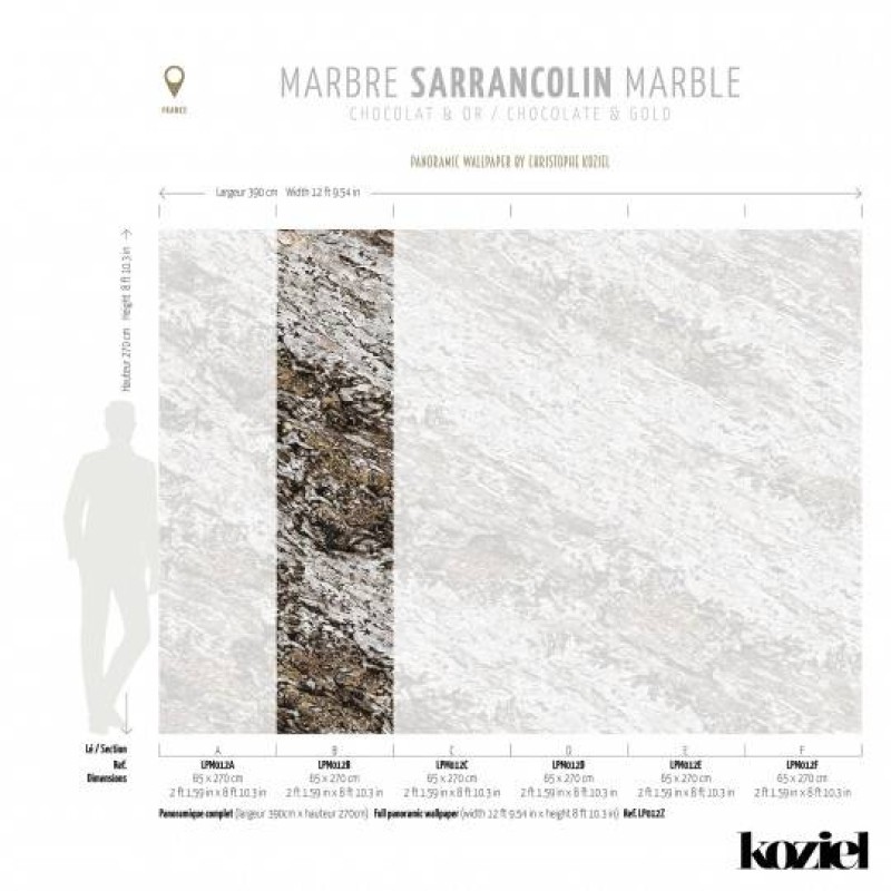 LPM012-X | Chocolate & Copper Sarrancolin marble