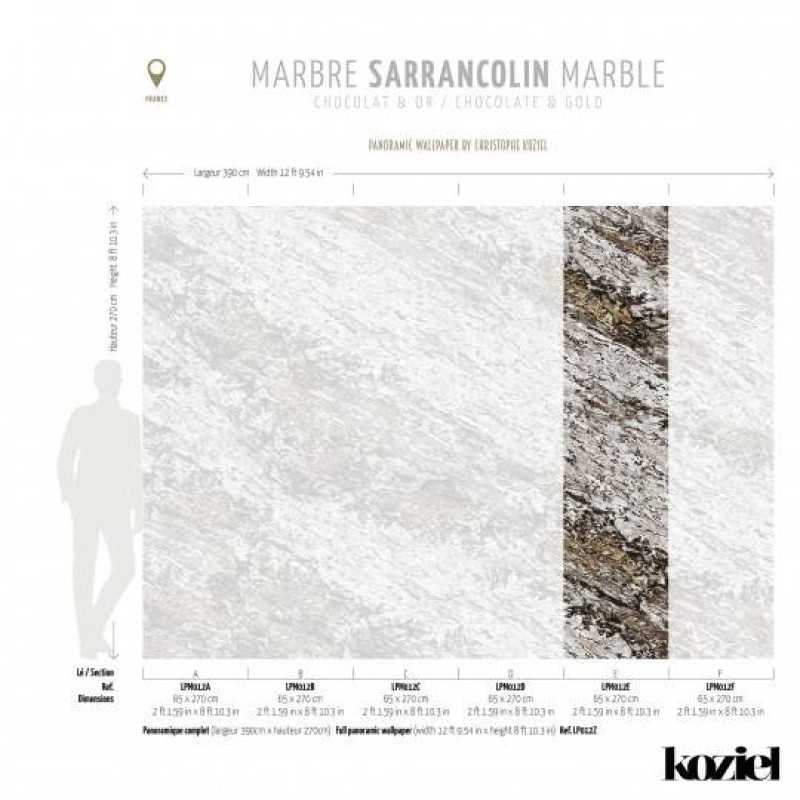 LPM012-X | Chocolate & Copper Sarrancolin marble