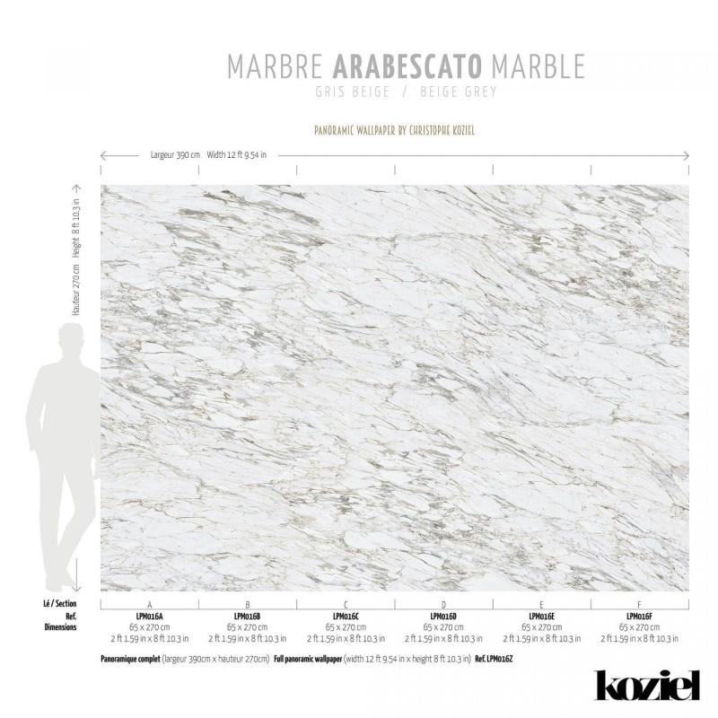 LPM016-X | Beige Grey Arabescato marble