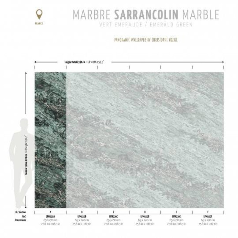 LPM020-X | Emerald green Sarrancolin marble 