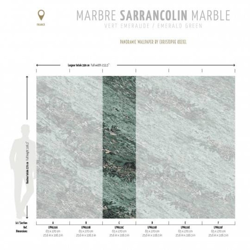 LPM020-X | Emerald green Sarrancolin marble 