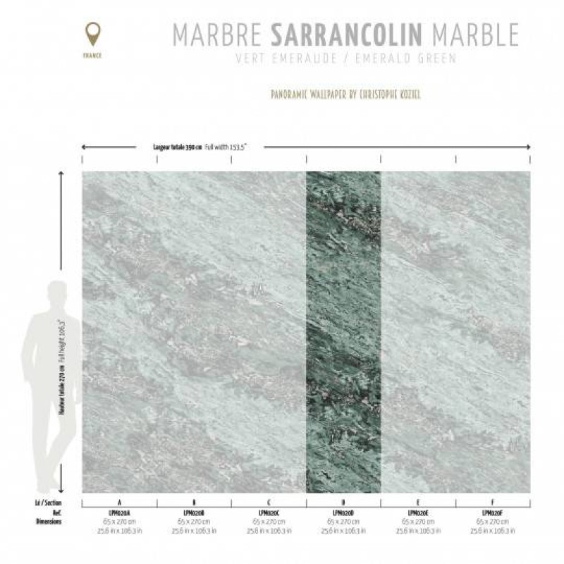 LPM020-X | Emerald green Sarrancolin marble 