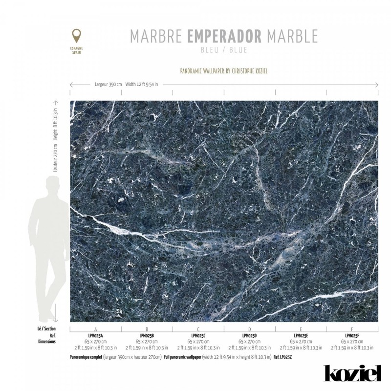 LPM025-X | Blue Emperador marble 