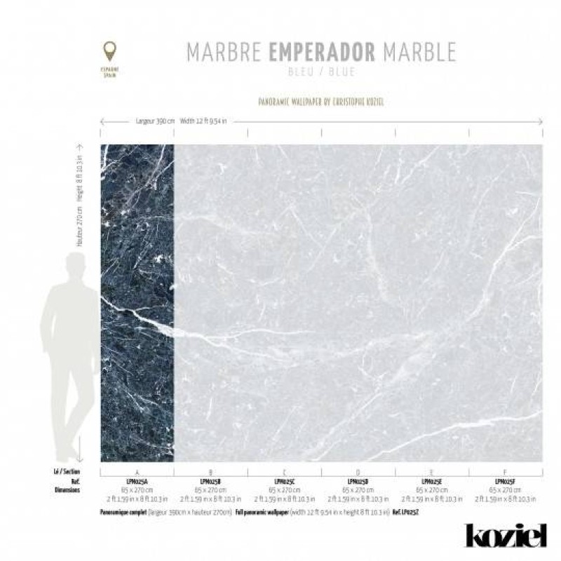 LPM025-X | Blue Emperador marble 