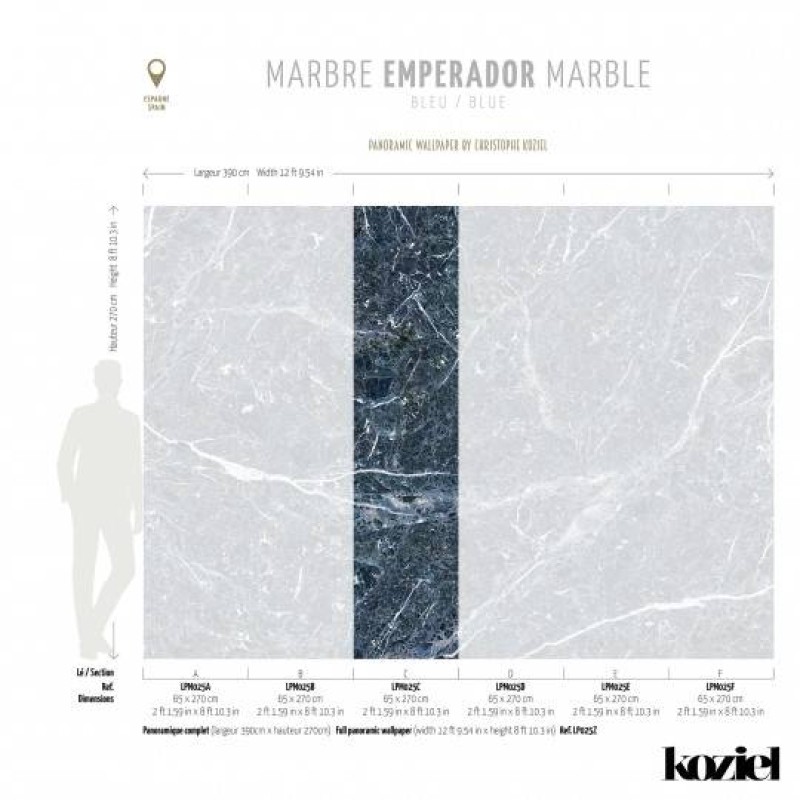 LPM025-X | Blue Emperador marble 