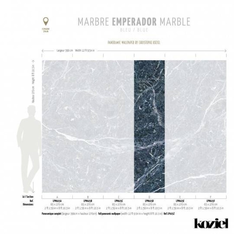 LPM025-X | Blue Emperador marble 