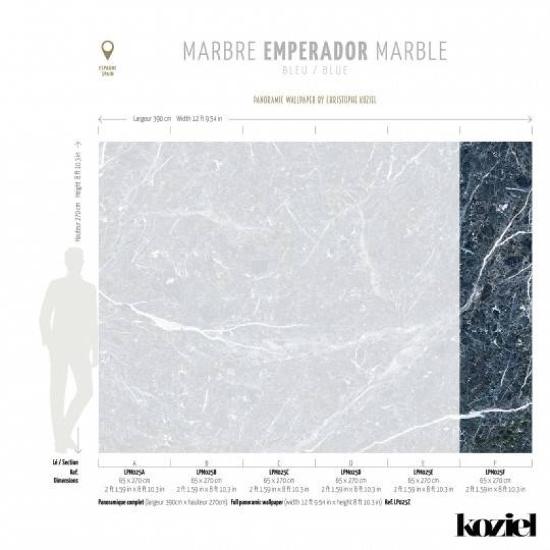 LPM025-X | Blue Emperador marble 