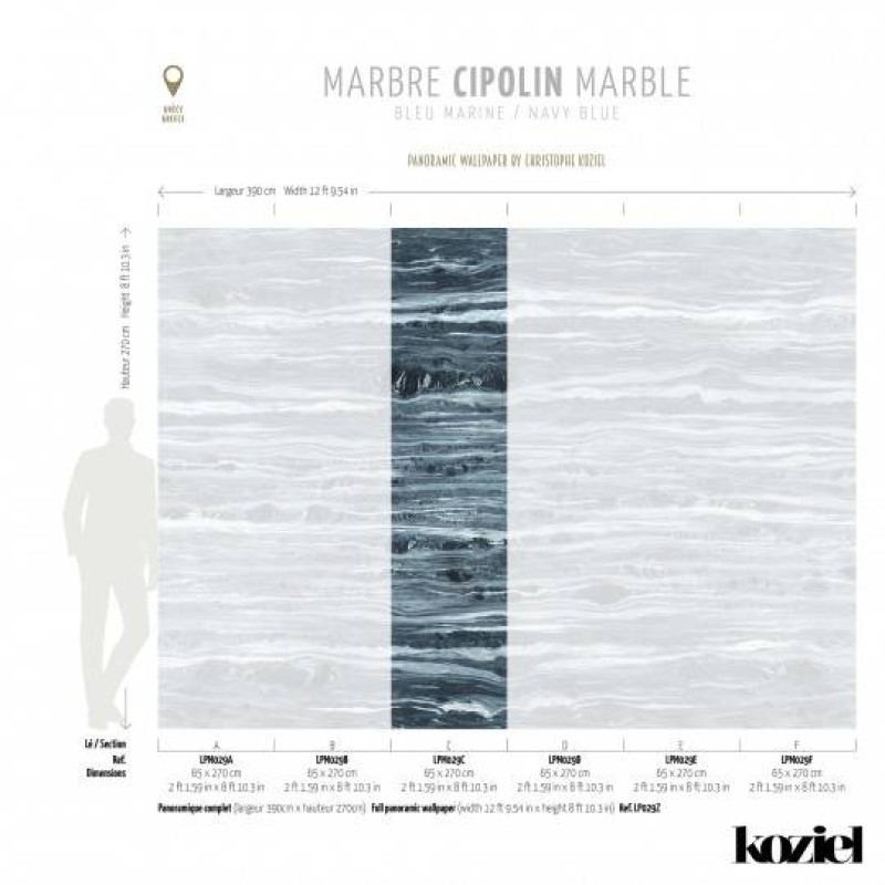 LPM029-X | Navy Blue Cipolin marble