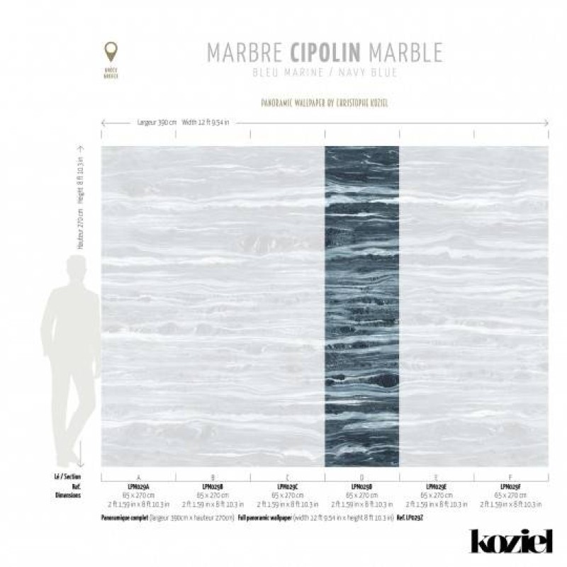 LPM029-X | Navy Blue Cipolin marble