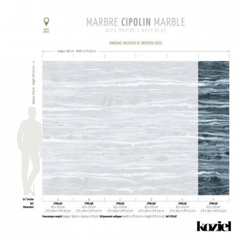 LPM029-X | Navy Blue Cipolin marble