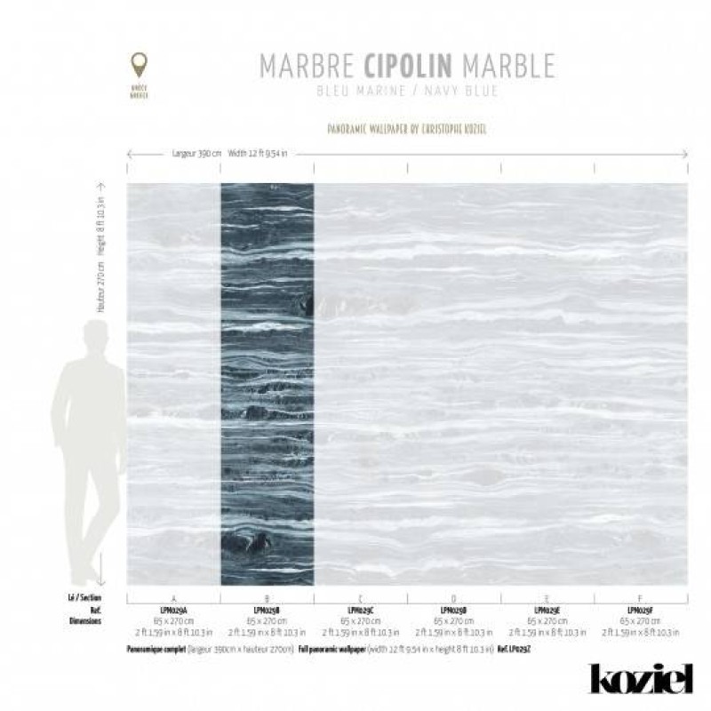 LPM029-X | Navy Blue Cipolin marble