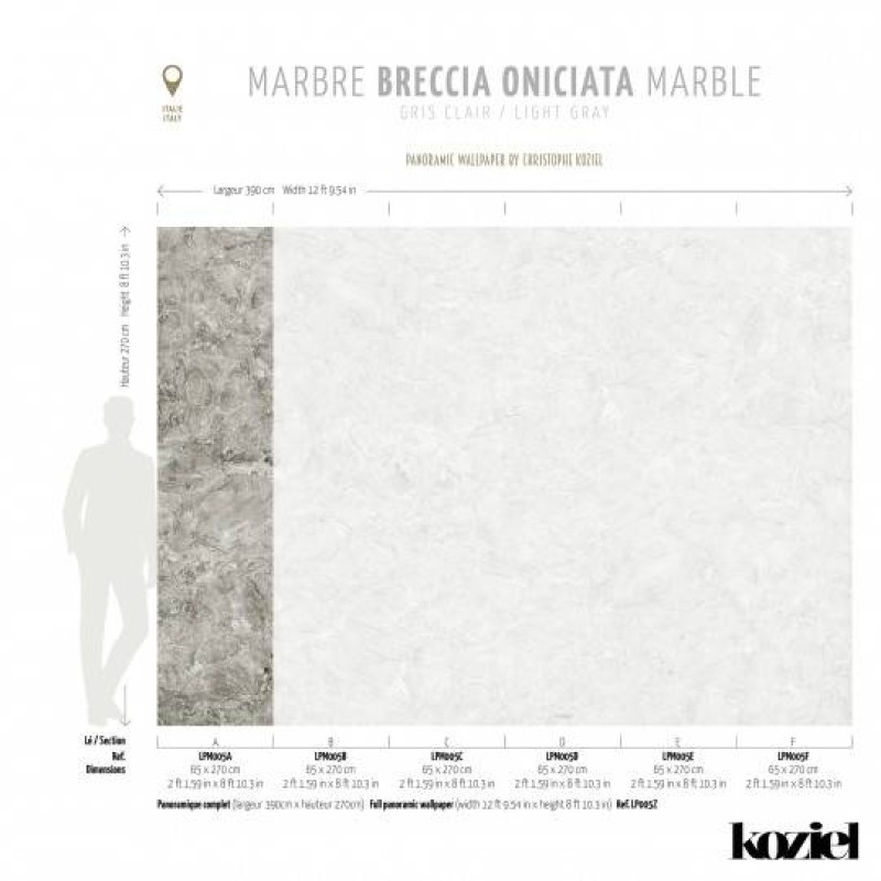 LPM005-X | Light Grey Breccia Oniciata marble