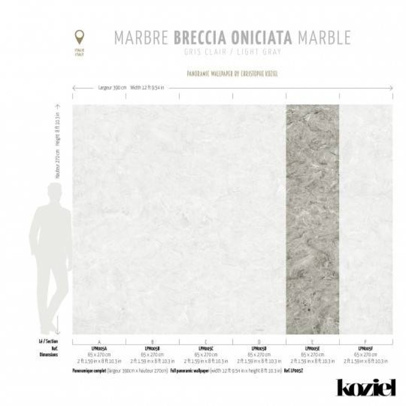 LPM005-X | Light Grey Breccia Oniciata marble