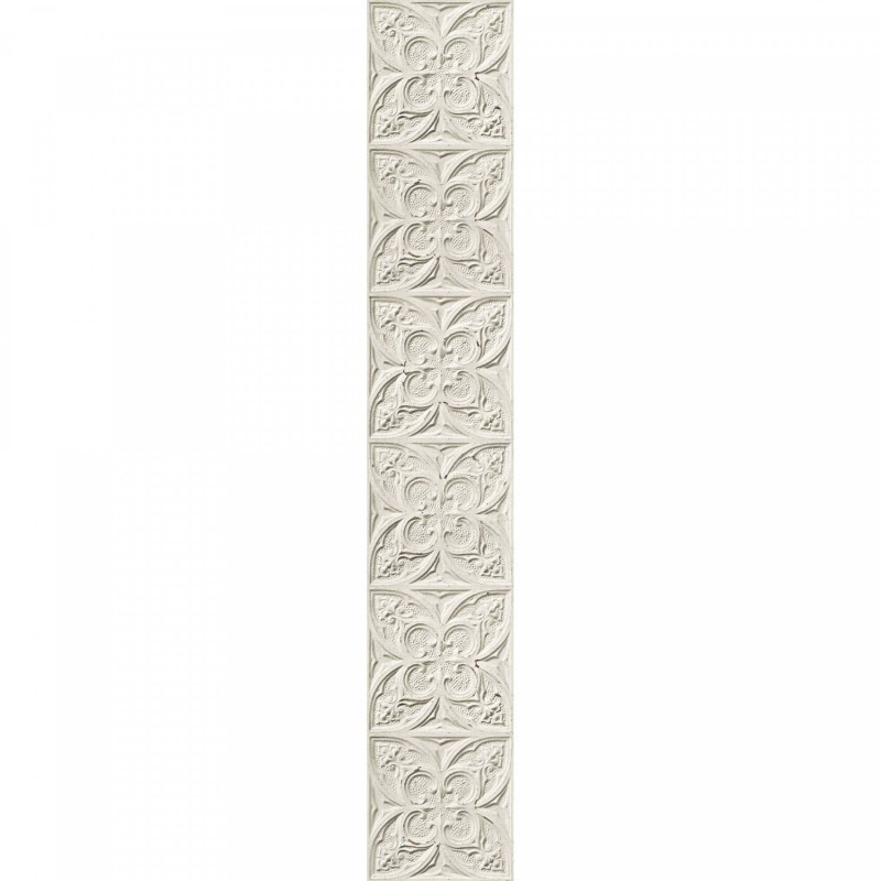 PPV013P02X6 | Antique off white tin tiles wallpaper