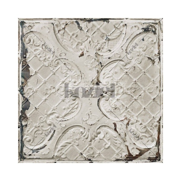 PPV018P02X6 | Antique off white tin tiles wallpaper