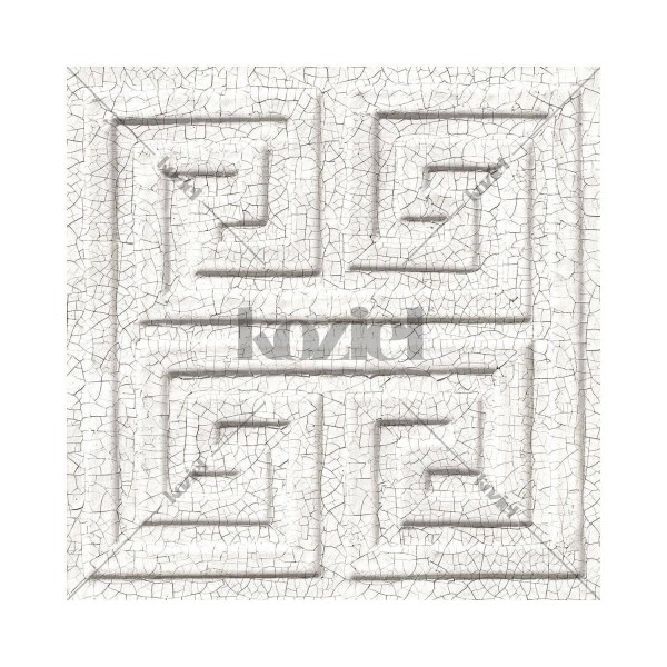 PPV007P01X6 | Antique white tin tiles wallpaper