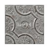 PPV008P06X6 | Antique mid-gray tin tiles wallpaper