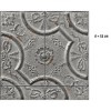 PPV008P06X6 | Antique mid-gray tin tiles wallpaper