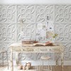 PPV013P01X6 | Antique white tin tiles wallpaper